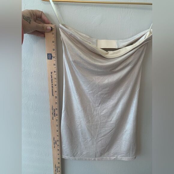 Intimately Free People silver sleeveless tank blouse size XS‎ - Picture 5 of 9